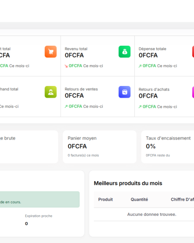 Logiciel Web de Gestion Commerciale et de Point de Vente